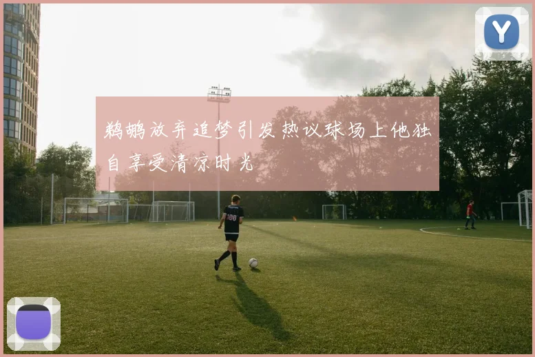 鹈鹕放弃追梦引发热议球场上他独自享受清凉时光
